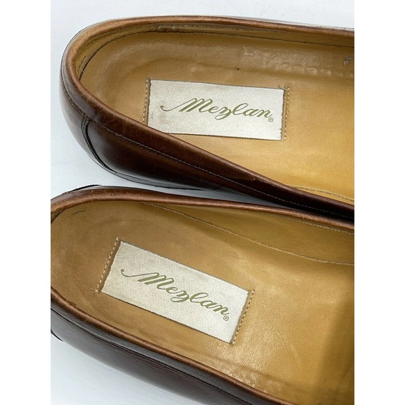 Mezlan Men's Size 10 M Santander Brown Tan Leather Slip-On Tassel Loafer Shoes - Picture 6 of 12